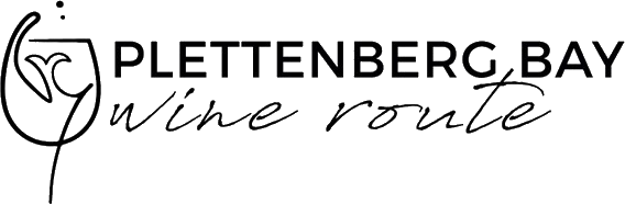 Plettenberg Bay Wine Route logo with a stylized wine glass icon next to the text.